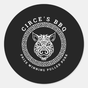 Adesivo O Churrasco de Circe, Mitologia Grega Divertida