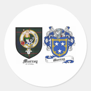 Adesivo O clã de Murray Crest & a brasão de Murray