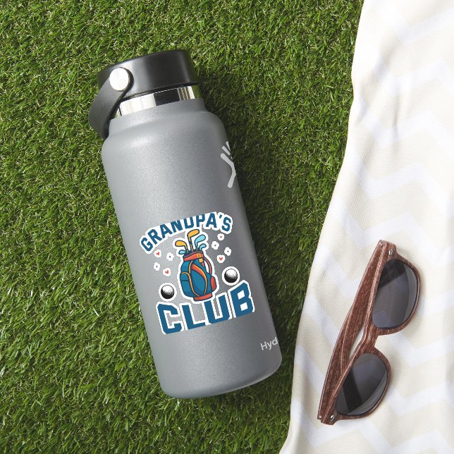 Adesivo O clube de golfe do avô é engraçado (HydroFlask Insitu)