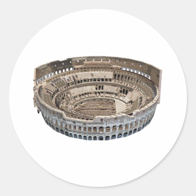Adesivo O Colósio de Roma: Modelo 3D: (Frente)