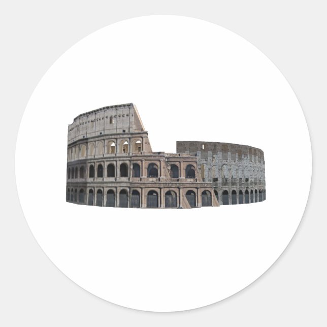 Adesivo O Colósio de Roma: Modelo 3D: (Frente)