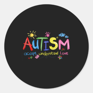 Adesivo O conceito de conscientização do Autismo de Brusha
