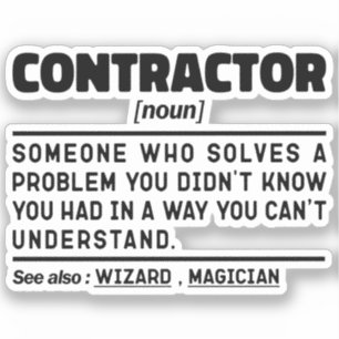 Adesivo O Contratante Novo Criador Legal de Casa Presente 