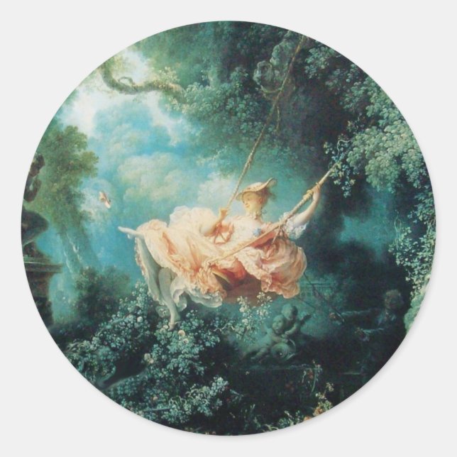 Adesivo O cor-de-rosa verde SWING (Frente)