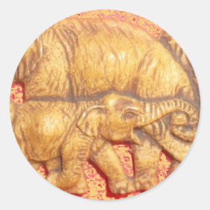 Adesivo O Coração da Herda: Retrato da Família Elefante