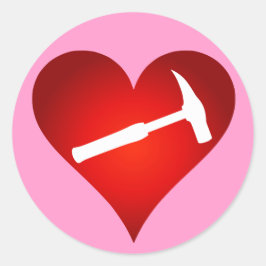 Adesivo O Coração e o Martelo do Geólogo