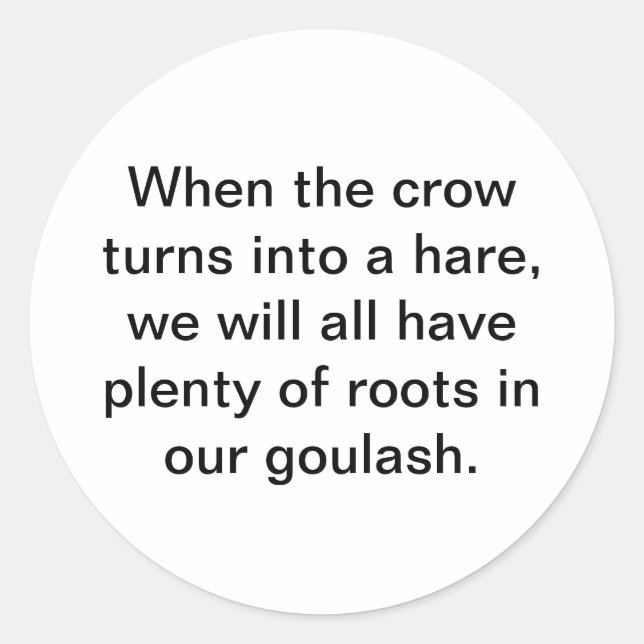 Adesivo O corvo se transforma em uma lebre Hankamer Artjun (Frente)