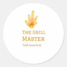 O cozinhar de texto do nome de adição do churrasco