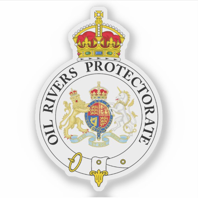 Adesivo O crachá do Protetorado dos Rios Petrolíferos (Frente)