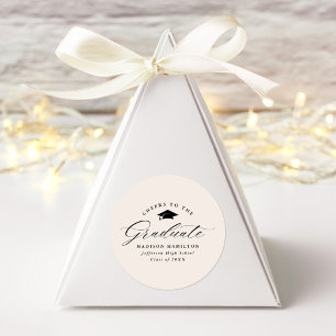 Adesivo O Creme de Script Elegante aplaude o Formando