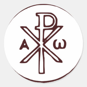 Adesivo O cristograma Chi-Rho símbolo 