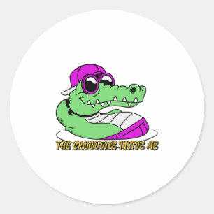 Adesivo O Crocodilo dentro linda design