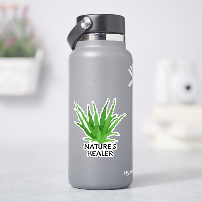 Adesivo O Curador da Natureza Aloe Vera (HidroFlask)