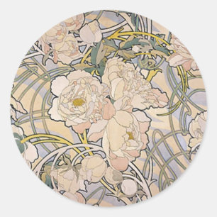 Adesivo O ~ de Alphones (Alfons) Mucha floresce