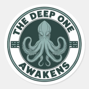 Adesivo O Deep One Desperta Polvo Cthulhu Vintage