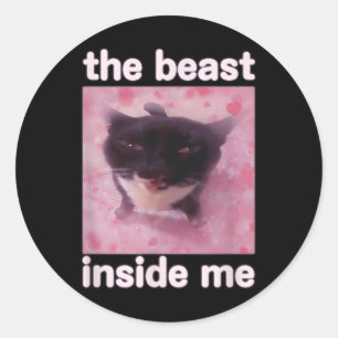 Adesivo O Dentro da Besta Me Engraçado Meme Gift Para Home