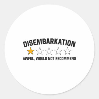 Adesivo O Desembarque Não Recomendaria Um Tee Engraçado