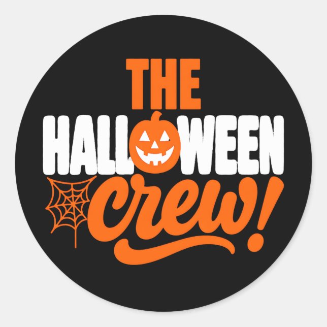 Adesivo O Design da Equipe de Halloween (Frente)