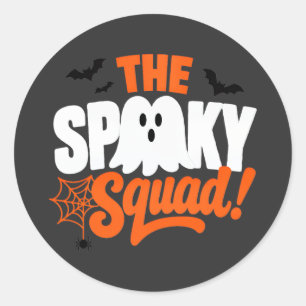 Adesivo O Design de Halloween da Equipe Assustadora