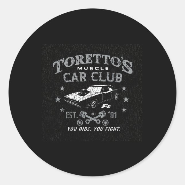 Adesivo O Destino Do Carro Muscular De Toretto Furioso (Frente)