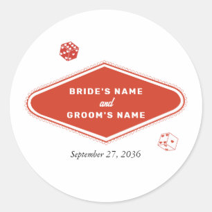 Adesivo O Destino do Casino de Las Vegas - Branco Vermelho