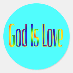 Adesivo O deus é amor