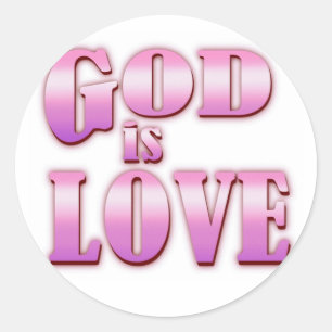 Adesivo o deus é amor