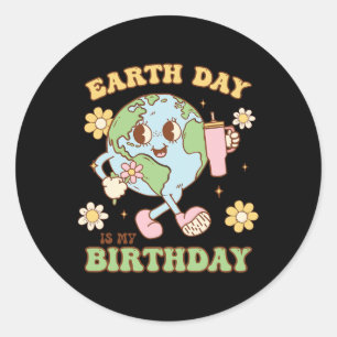 Adesivo O Dia da Terra é o meu aniversário Conserv 22 de a