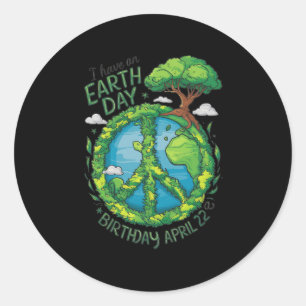 Adesivo O Dia da Terra É O Meu Aniversário, Criança Do Par