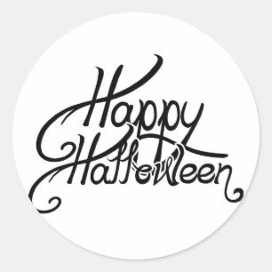 Adesivo O Dia das Bruxas feliz festivo assustador
