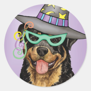 Adesivo O Dia das Bruxas Rottweiler