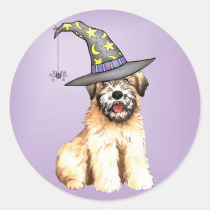 Adesivo O Dia das Bruxas Terrier Wheaten brandamente