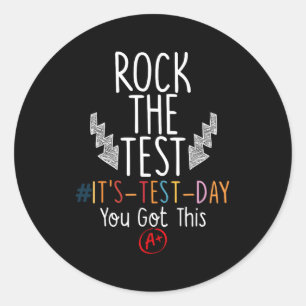 Adesivo O Dia de Teste Engraçado É o Dia de Teste que você