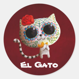 Adesivo O Dia do Gato Gato Giro Morto