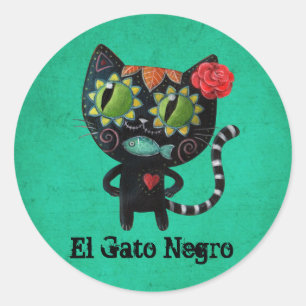Adesivo O Dia do Gato Negro Morto