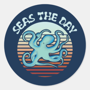 Adesivo O Dia dos Mares Octopus de Summer Vibes