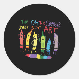 Adesivo O Dia em que os Crayons param de fundir as decoraç