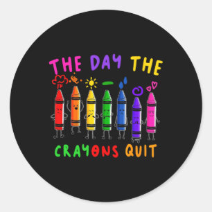 Adesivo O Dia em que os Crayons param de fundir as decoraç