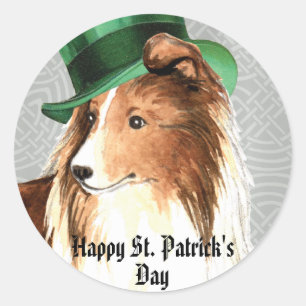 Adesivo O dia Sheltie de St Patrick