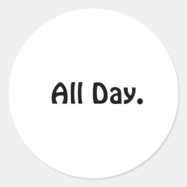 Adesivo O dia todo. Vinheta