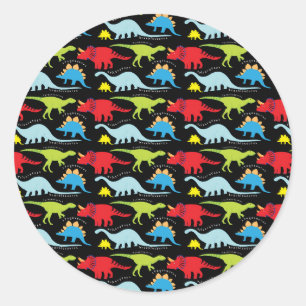 Adesivo O dinossauro projeta o verde do vermelho azul no