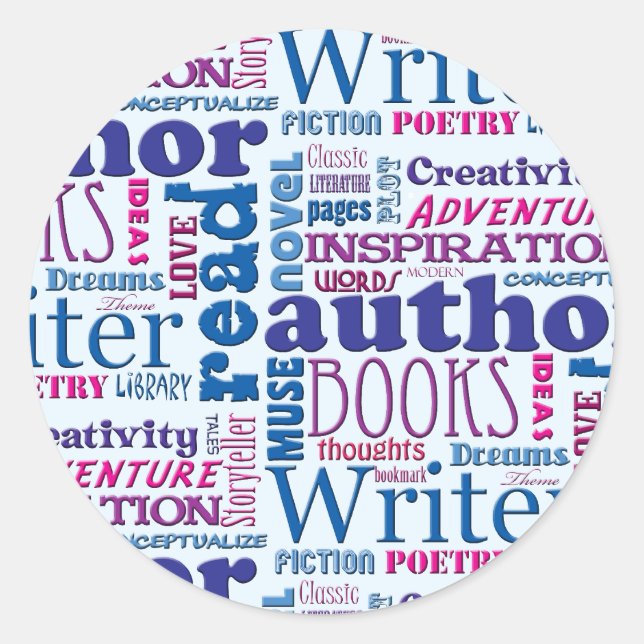 Adesivo O divertimento é o autor do teste padrão (Frente)