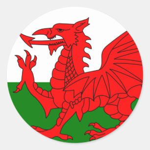 Adesivo O dragão vermelho [bandeira de Wales]