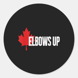 Adesivo O Elbows Up Canada É Verdadeiro. Norte Forte E Liv