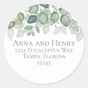 Adesivo O Elegante Eucalyptus deixa o endereço de retorno