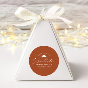 Adesivo O Elegante Script Terracotta Cheers para o Formand