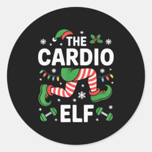 Adesivo O Elfo Cardio Engraçado Treino de Natal Academia F