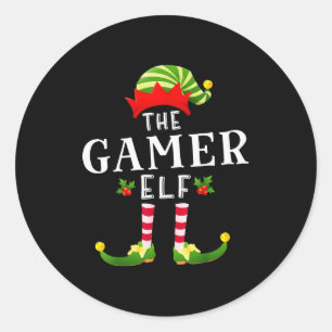 Adesivo O Elfo Gamer de Natal Camisa de Dormir Combinando