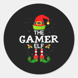 Adesivo O Elfo Gamer de Natal Família Pijama Combinando 