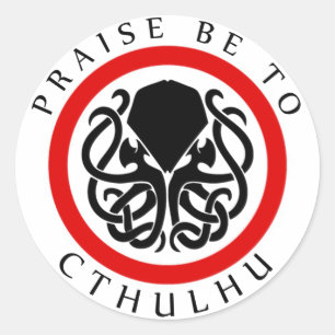 Adesivo O elogio seja a Cthulhu